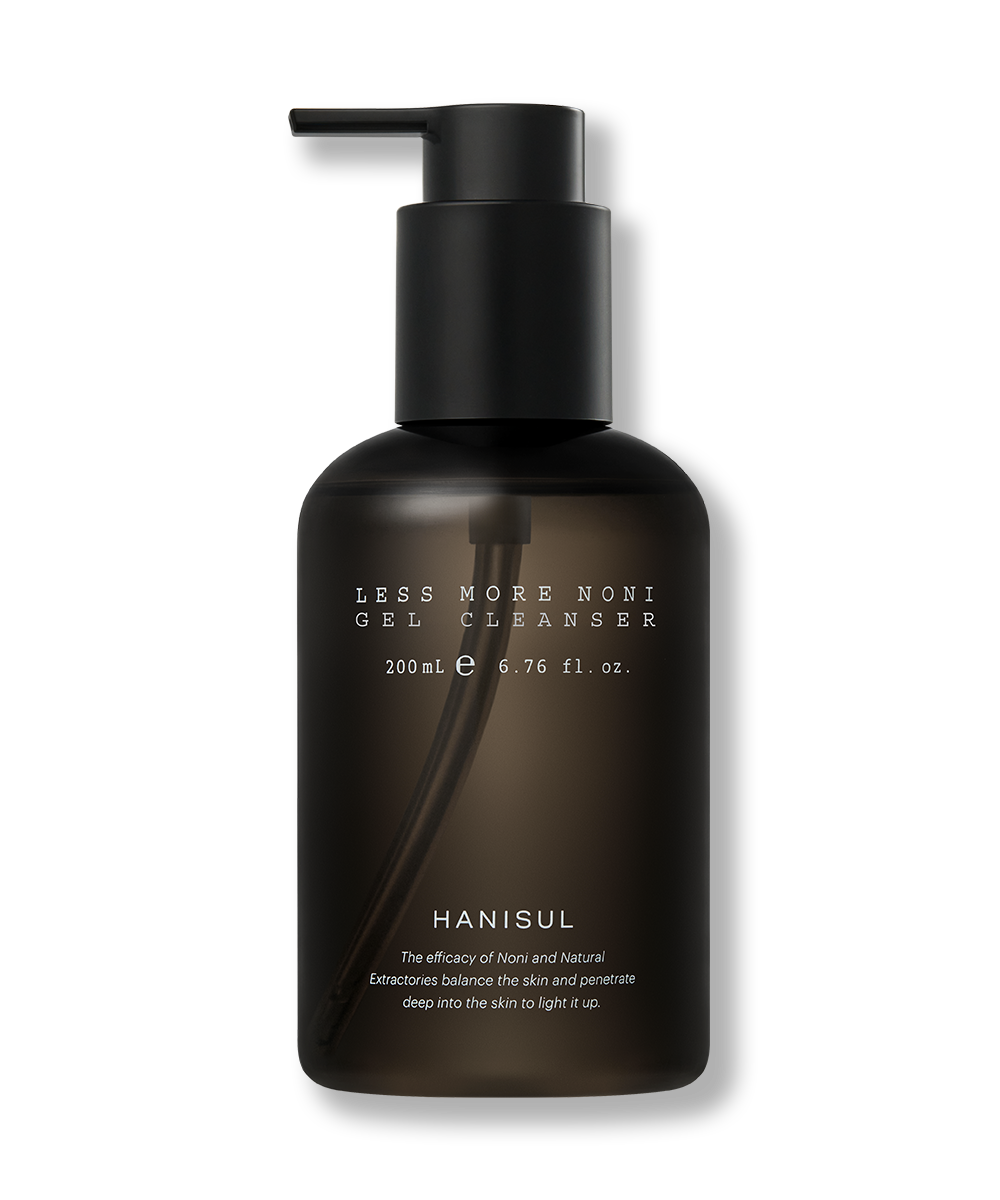 An image showing the Less More Noni Gel Cleanser from Hanisul.